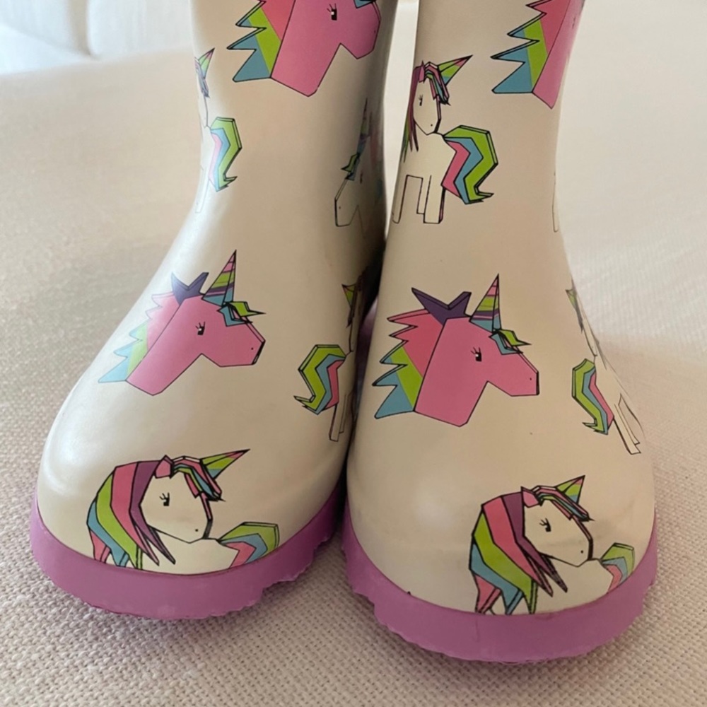 Girls Unicorn rain boots by Next. Perfect condition, Size 1.